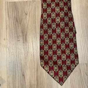 Valentino maroon and navy tie